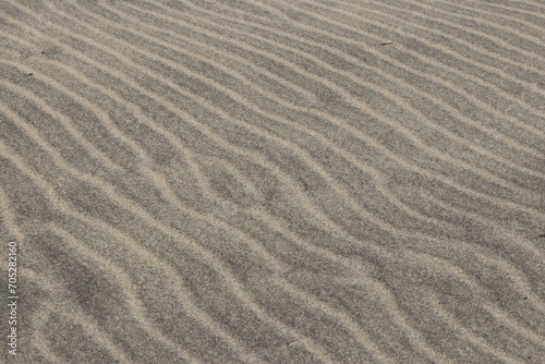 Natural pattern on the beach sand  black and white.