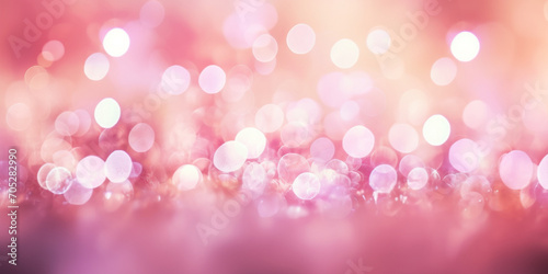 Abstract of bokeh pink pastel Abstract pink tone lights background. blurred .