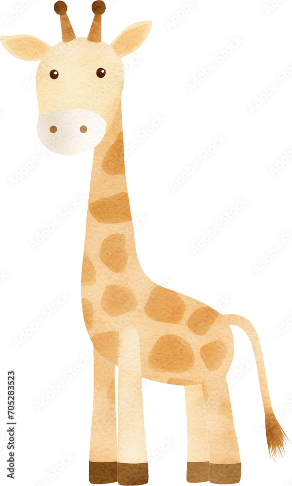 Fototapeta premium Giraffe created with Generative AI technology