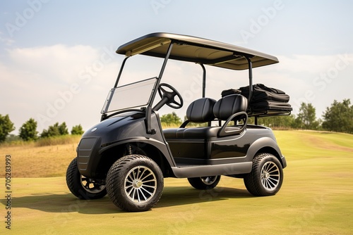 golf cart on a light background