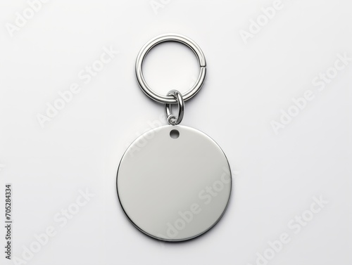 Obraz na płótnie Custom Keychain Mockup for Personal and Promotional Use - AI Generated w salonie