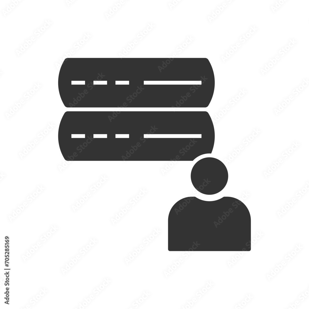Server User Icon Sign Symbol