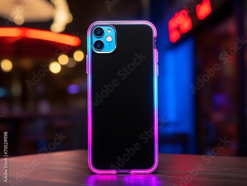 Sleek Phone Case Mockup for Smartphone Protection - AI Generated