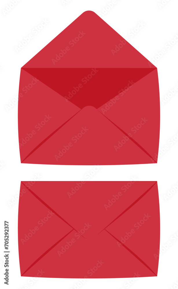 Red envelope. Vector illustration Red envelope. Vector illustration