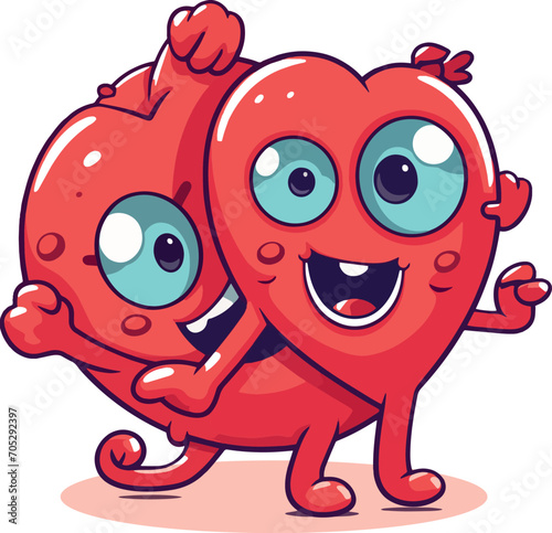 Heart mascot/ heart cartoon / funny hear
