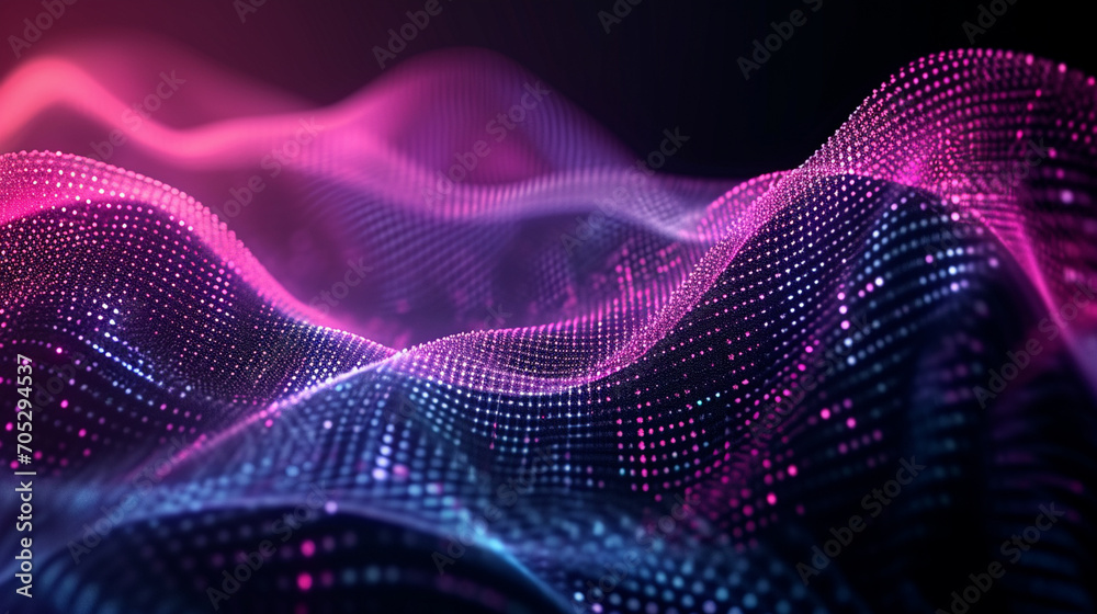 Dark Abstract Background With Neon Waves And Futuris Image Background Dark Abstract Background With Neon Waves And Futuris Image Background
