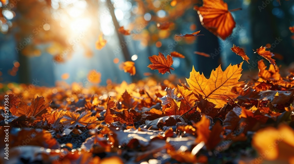 The autumn park is filled with yellow leaves, creating a peaceful atmosphere and pleasant rustling sounds under your feet. The autumn park is filled with yellow leaves, creating a peaceful atmosphere and pleasant rustling sounds under your feet.