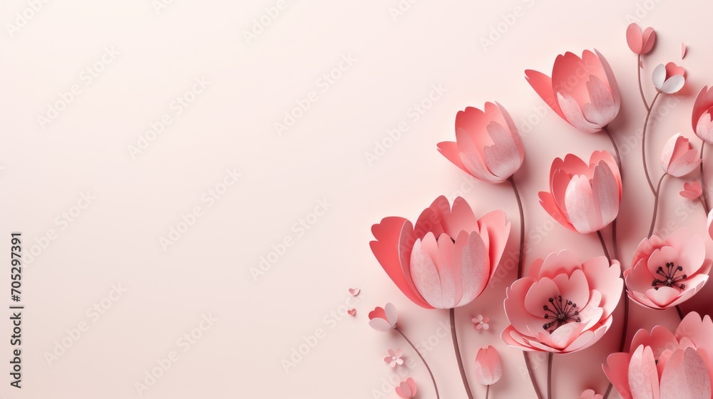 floral simple background for women's day or mother's day