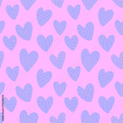 Valentines markers hearts seamless love pattern for wrapping paper and fabrics and linens and kids accessories