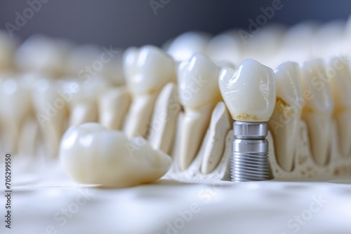 A Model of Dental Implants: An Illustration of Advanced Dental Techniques
