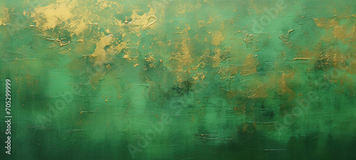 metal background green gold