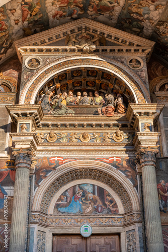 Aosta Cathedral (Italian: Cattedrale di Santa Maria Assunta e San Giovanni Battista) is a Roman Catholic cathedral in Aosta, in north-west Italy, built in the 4th century photo