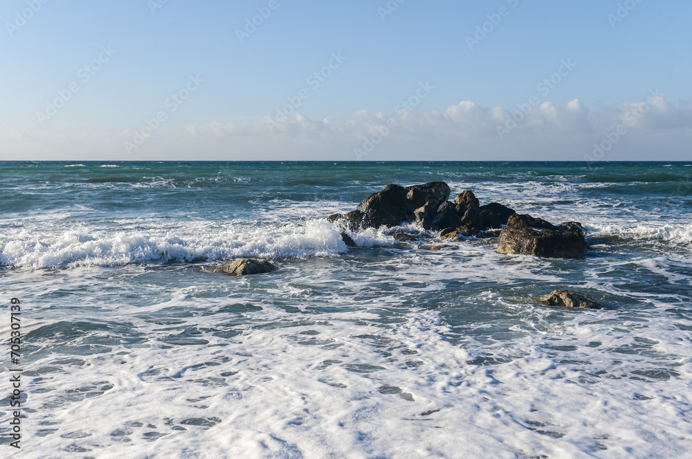winter Mediterranean sea on the island of Cyprus 9 winter Mediterranean sea on the island of Cyprus 9