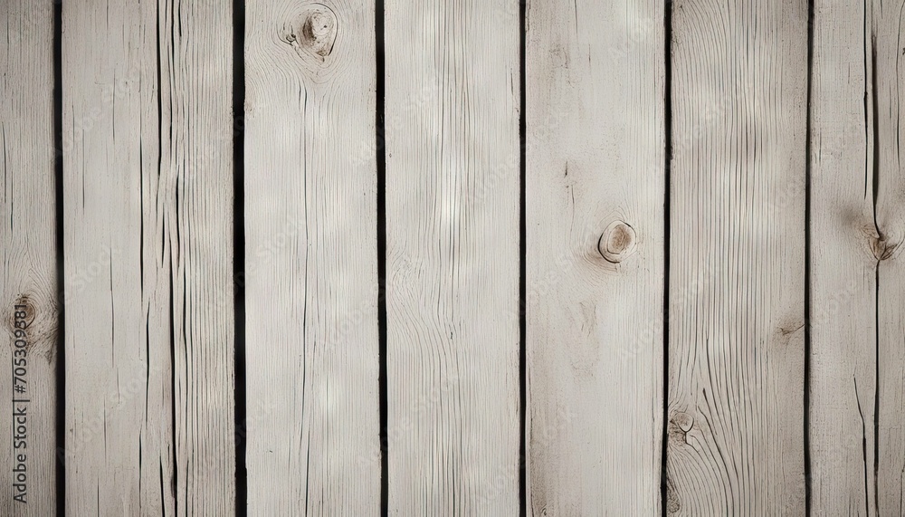 Naklejka premium White wood painted roughly texture stock photoWood Material Textured Simplicity Backgrounds White