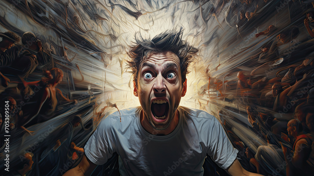 Man in the Midst of Chaos Man in the Midst of Chaos