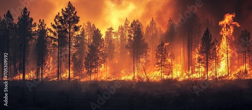 Wildfire  environmental calamity