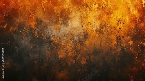 Obraz na plátně Black brown orange yellow abstract background