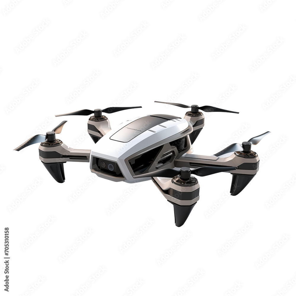 modern drone isolated on a transparent background modern drone isolated on a transparent background