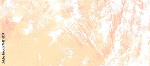 Delicate peach background with pink, white, yellow, color, acrylic, watercolor, banner for design and decoration, romantic