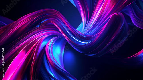 Neon-lit Curves Intertwining In A Mesmerizing Dark A View Wallpaper
