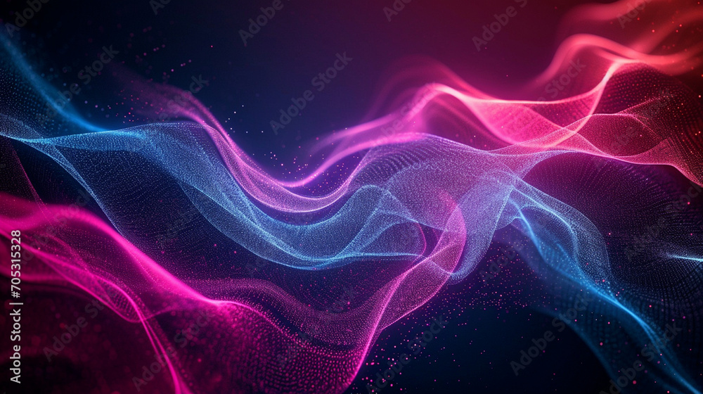 Fototapeta premium Abstract Dark Background Featuring Mesmerizing Waves Image Wallpaper