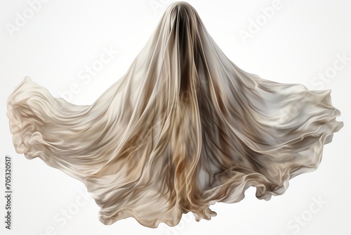 ghost figure covered with white cloth