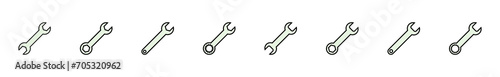 Wrench icon set. repair icon vector. tools icon vector