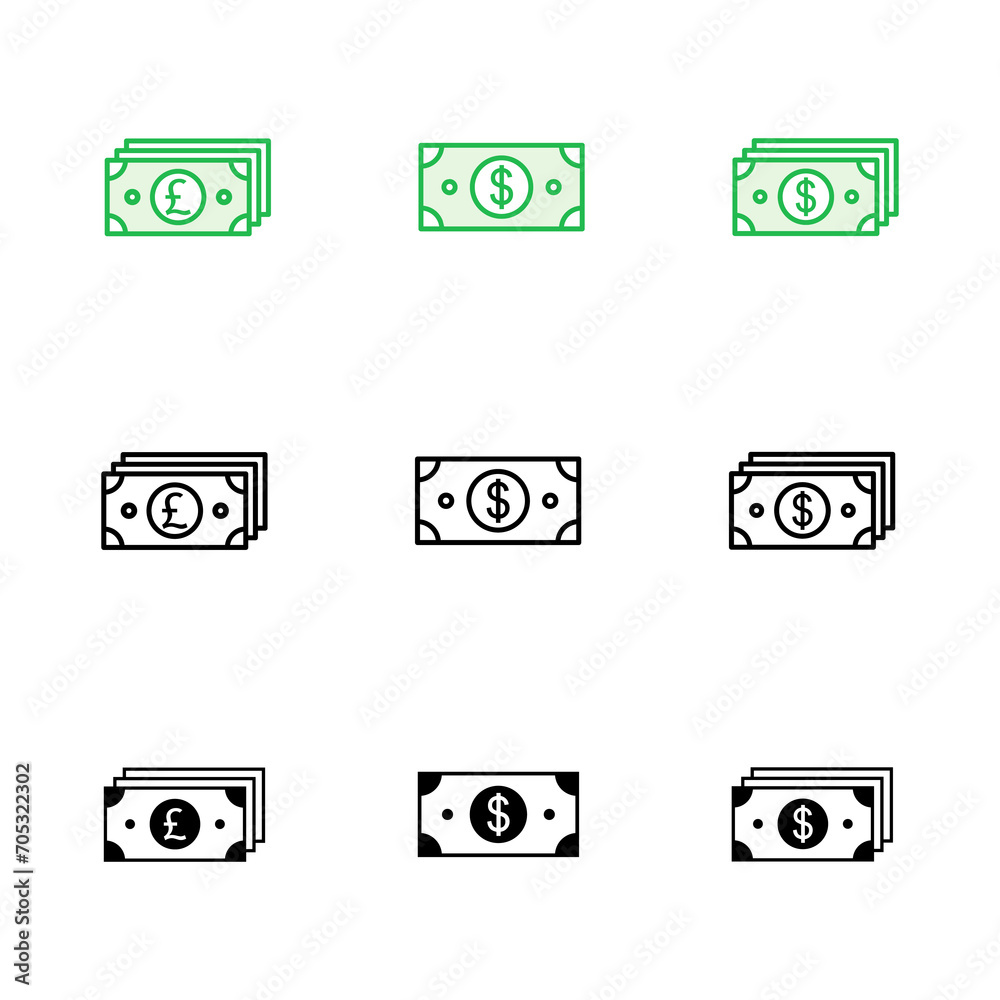 Money icon set. Money vector icon. Money icon set. Money vector icon.