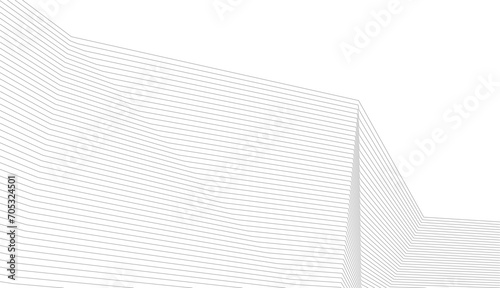 Abstract architectural design 3d rendering