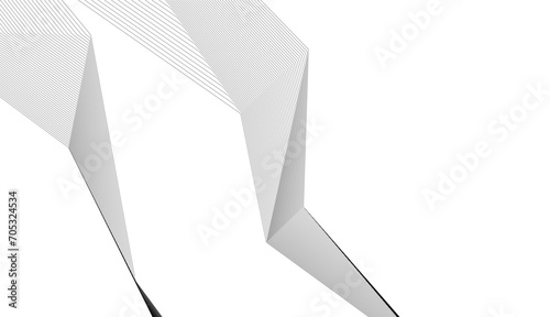 Abstract architectural design 3d rendering