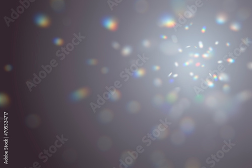 キラキラ輝く光の反射する空間 サンキャッチャー 背景イラスト photo