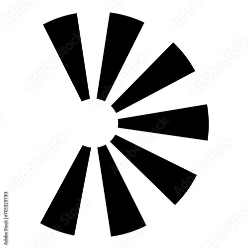 Scenic viewpoint sign pictogram	