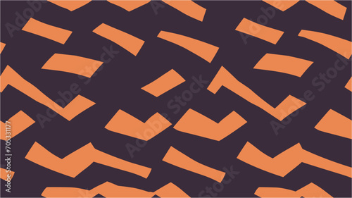 Abstract background with orange geometric line pattern. Orange symmetrical kaleidoscope background. Watercolor geometrical pattern in orange color. Wallpapers for your design. Seamless.