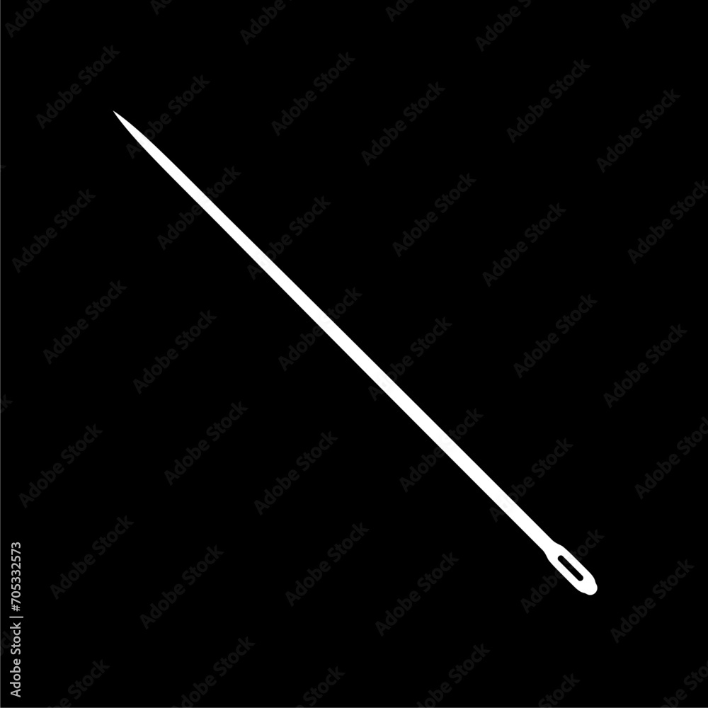 Needle Silhouette, can use for Art Illustration, Logo Gram, Logo Type, Pictogram, Website, Apps, or Graphic Design Element. Vector Illustration Needle Silhouette, can use for Art Illustration, Logo Gram, Logo Type, Pictogram, Website, Apps, or Graphic Design Element. Vector Illustration