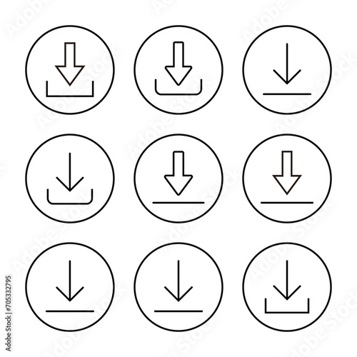 Free Download Download icon vector. Download sign and symbol - GFXLoad