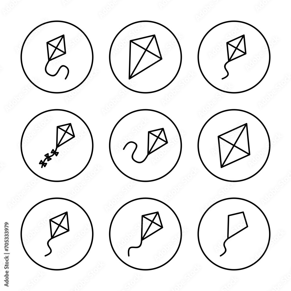 Kite icon vector. kite sign and symbol Kite icon vector. kite sign and symbol