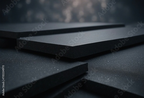 Dark black phantom blue stone concrete paper texture background © ArtisticLens