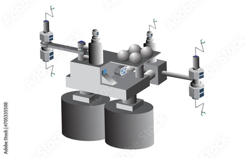 Space manufacturing fabrication platform