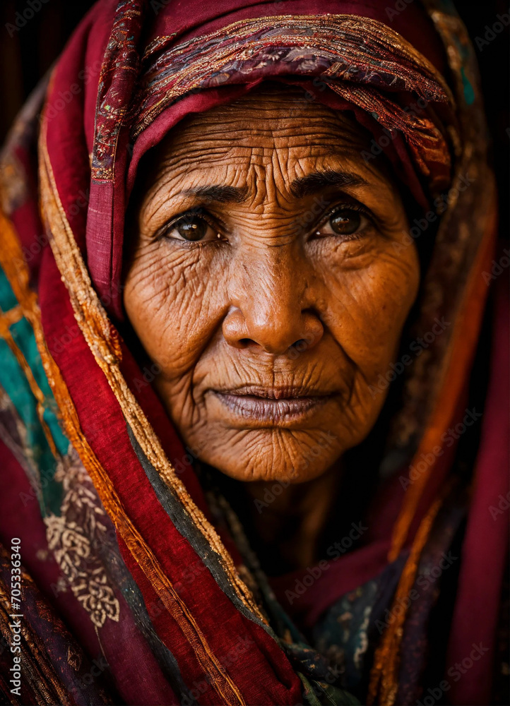 portrait of an old woman