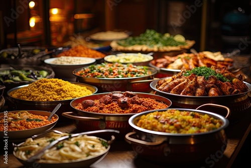 Arabic food buffet © neirfy