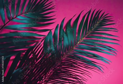 Tropical and palm leaves in vibrant gradient holographic colors Minimal art surrealism concept stock photoBackgrounds Summer Palm Tree Tropical Pattern Palm