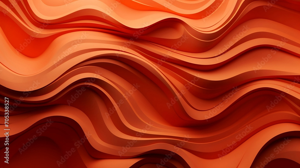 3d sand or desert design abstract seamless pattern, in the style of terracotta, flowing forms, fluid transitions, rhythmic lines, filip hodas, abstract imagery, dynamic composition - obrazy, fototapety, plakaty 