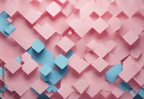 Abstract geometricpaper background in soft pastel pink and blue colors stock photoBackgrounds Paper Colors Multi Colored Pastel photo