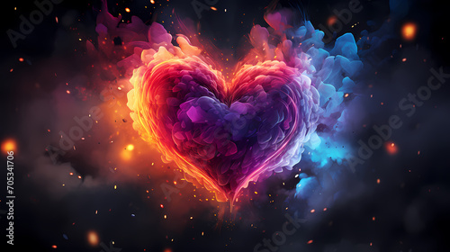 Valentine's Day, hearts, Valentine's Day background, wedding background, blank copy space