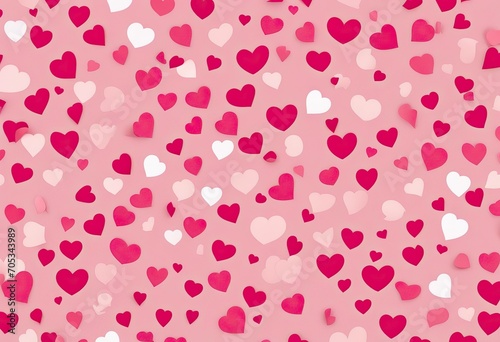 Cute seamless pattern with small pink hearts Abstract romantic vector design for love holiday Valentine's day mother's day wedding invitation wallpaper wrapping paper baby shower stock