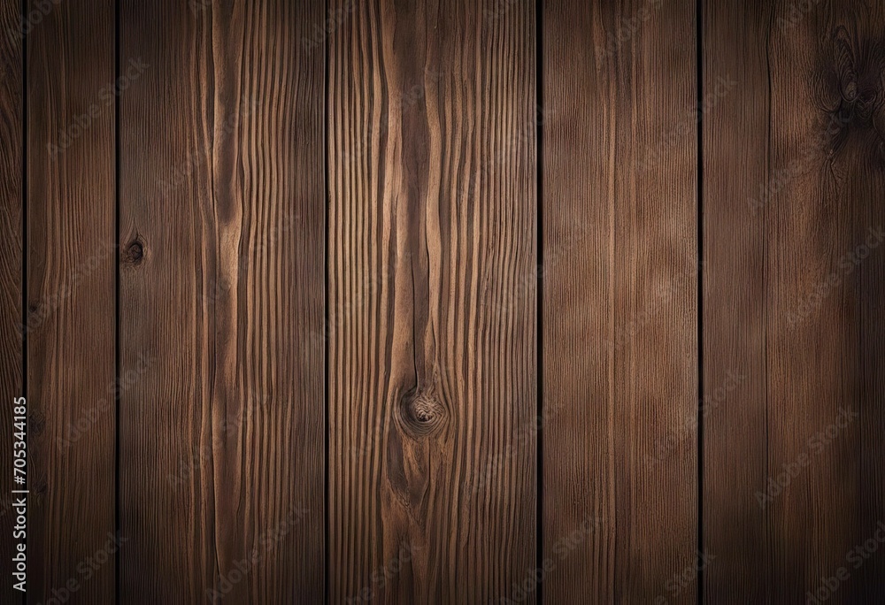 Fototapeta premium Vector Illustration of a rustic dark brown coloured wooden or timber textured effect empty blank grunge texture horizontal backgrounds stock illustrationBackgrounds Textured Wood Material Chocolate