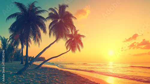 sunset on the beach © AA
