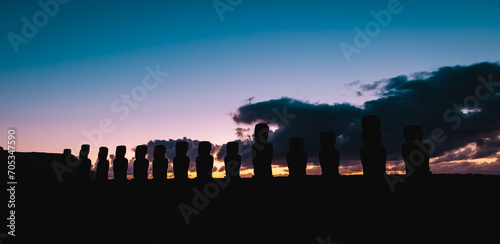 Moai Sunrise
