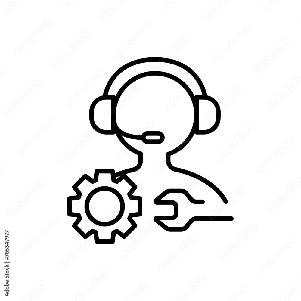 Technical user outline icons, minimalist vector illustration ,simple transparent graphic element .Isolated on white background Technical user outline icons, minimalist vector illustration ,simple transparent graphic element .Isolated on white background