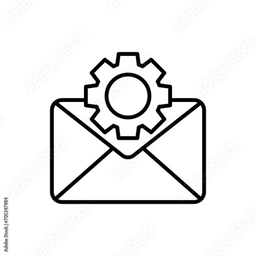 Technical message outline icons, minimalist vector illustration ,simple transparent graphic element .Isolated on white background
